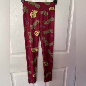 LuLaRoe Leggings (Motorcycle print) - Tween size